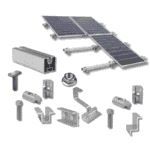 Kit structură pentru 6 panouri fotovoltaice, 1 rând, țiglă ceramică