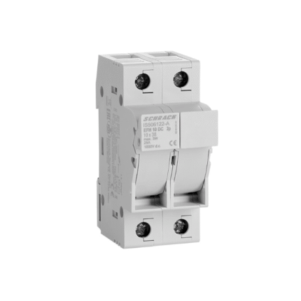 Separator modular fuzibile fotovoltaice 10×38, 2p, 20A, Schrack